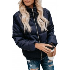 Blue Mammoth Pocketed Puffer Jacket