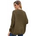 Olive Chunky Wide Long Sleeve Knit Cardigan