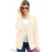 White Chunky Wide Long Sleeve Knit Cardigan