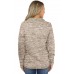 Khaki Quarter Zip Pullover Sweatshirt