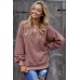 Pink Terry Thread Cashmere Sweatshirt