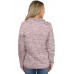 Pink Quarter Zip Pullover Sweatshirt
