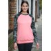 Pink Crewneck Camo Print Long Sleeve Sweatshirts
