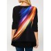 Long Sleeve Printed Round Neck T Shirt