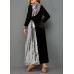 Plus Size Sequin Panel Front Slit Maxi Dress