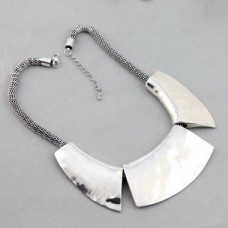 Silver Chain Chunky Choker Necklace