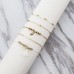 Tassel Embellished Gold Metal Bracelet Set