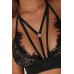 Mayah Black And Nude Harness Style Bralet